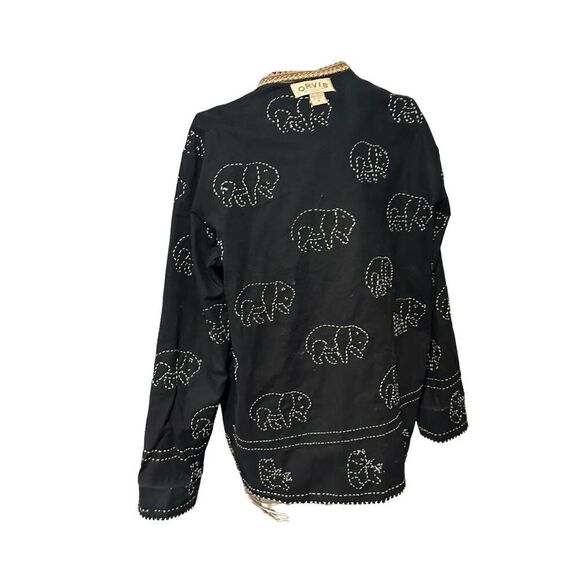 Excellent CONDITION RARE UNIQUE VINTAGE Showstopper WOMEN ORVIS Women's 100% Cot - Picture 11 of 15